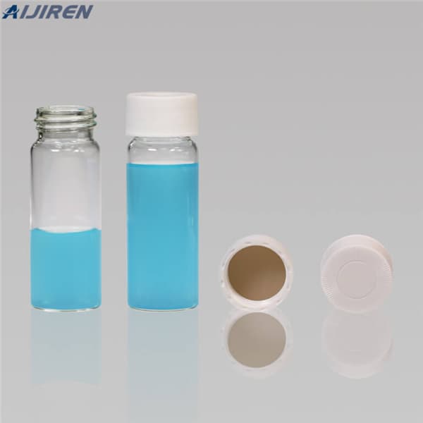 environmental volatile organic analysis vials cap and septa